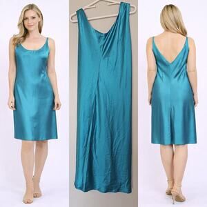 Jason Wu V-Neck Sleeveless Midi Dress – Turquoise – Size S